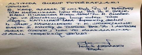 Kutlama Yemeği Başkanın Bilgi Notu  S 4